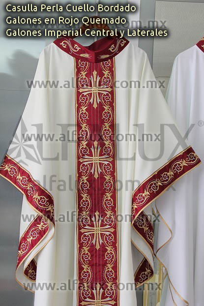 15 CARDENAL Blanco Laterales Cuello Bordado 342